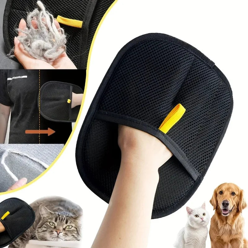 Pet Grooming Glove for Dogs and Cats - Deshedding Massage Brush